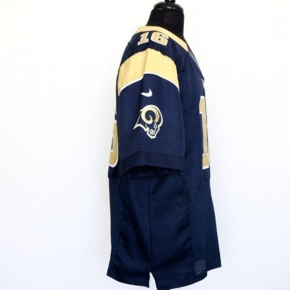 NEW! NFL Nike Los Angeles Rams Goff #16 Embroidered Stitched Jersey SZ L - Picture 4 of 6